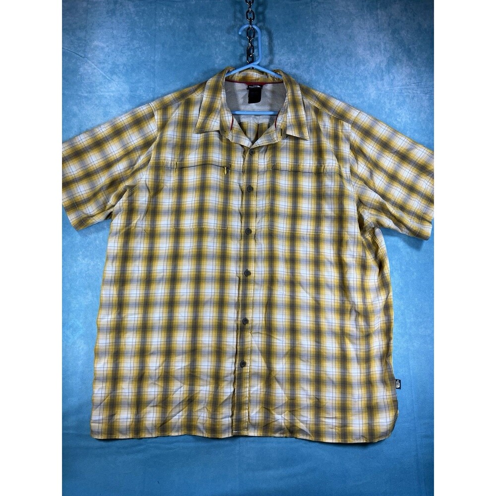 Y2K VTG The North Face Shirt Mens 2XL Plaid Button Up Shirt